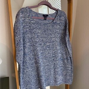 Gap Cozy Blue Marled Women’s Sweater - Casual Knit Pullover